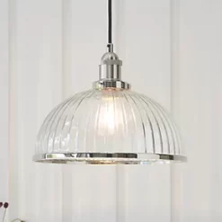 Quay Design Haze Industrial Pendant Bright Nickel