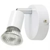 Sasha Round 1-Light Spotlight White 2 Sasha Round 1-Light Spotlight White -Indoor Lighting Sales Store 7472V P