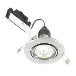 LAP Adjustable Mains Voltage Downlight Polished Chrome