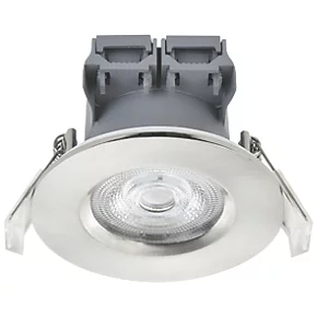 LAP Fixed LED Downlight Brushed Nickel 5W 370lm 3 LAP Fixed LED Downlight Brushed Nickel 5W 370lm