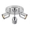 Lens Cylinder 3-Light Bathroom Spotlight Chrome 2 Lens Cylinder 3-Light Bathroom Spotlight Chrome -Indoor Lighting Sales Store 78510 P