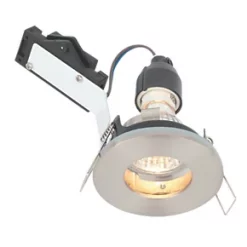 LAP Fixed Bathroom Downlight Brushed Chrome
