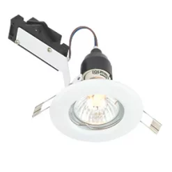LAP Fixed Mains Voltage Downlight Gloss White