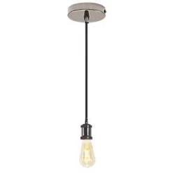 4lite WiZ Connected LED ST64 Smart Pendant Light Blackened Silver 6.5W 720lm