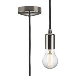 Knightsbridge 8270LBN Contemporary Long Pendant Black Nickel