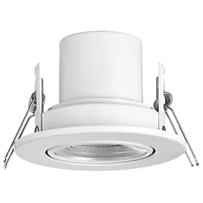 LAP Cosmoseco Tilt Fire Rated LED Downlight White 5.8W 450lm 3 LAP Cosmoseco Tilt Fire Rated LED Downlight White 5.8W 450lm