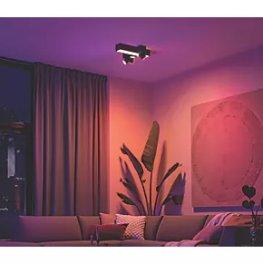 Philips Hue Centris RGB & White LED 3-Spot Ceiling Light Black 25W 2170-2810lm 4 Philips Hue Centris RGB & White LED 3-Spot Ceiling Light Black 25W 2170-2810lm - Image 2