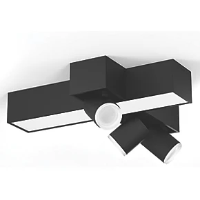 Philips Hue Centris RGB & White LED 3-Spot Ceiling Light Black 25W 2170-2810lm 3 Philips Hue Centris RGB & White LED 3-Spot Ceiling Light Black 25W 2170-2810lm