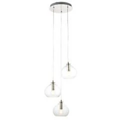 Quay Design Willow 3-Light Cluster Pendant Bright Nickel 11 Quay Design Willow 3-Light Cluster Pendant Bright Nickel -Indoor Lighting Sales Store 857VG A3