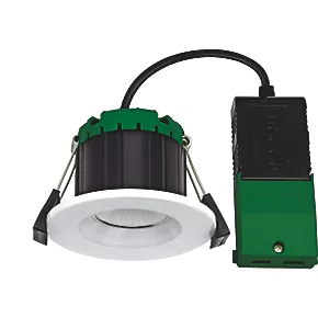 Luceco FType Compact Fixed Cylinder Fire Rated LED Downlight White 6W 470lm 6 Luceco FType Compact Fixed Cylinder Fire Rated LED Downlight White 6W 470lm - Image 4