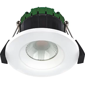 Luceco FType Compact Fixed Cylinder Fire Rated LED Downlight White 6W 470lm 3 Luceco FType Compact Fixed Cylinder Fire Rated LED Downlight White 6W 470lm