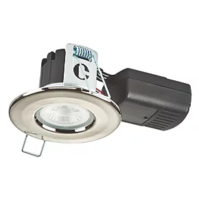 Collingwood H2 Lite 500 Fixed Fire Rated LED Downlight Brushed Steel 5W 500lm 3 Collingwood H2 Lite 500 Fixed Fire Rated LED Downlight Brushed Steel 5W 500lm