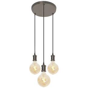 4lite WiZ Connected LED 3-Way Circular Smart Pendant Light Blackened Silver 6.5W 720lm 3 4lite WiZ Connected LED 3-Way Circular Smart Pendant Light Blackened Silver 6.5W 720lm