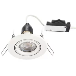 LAP Cast Tilt Downlight Matt White