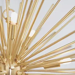 Quay Design Peacock LED 9-Light Ceiling Light Satin Brushed Gold 18W 200lm 10 Quay Design Peacock LED 9-Light Ceiling Light Satin Brushed Gold 18W 200lm -Indoor Lighting Sales Store 956VH A2