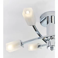 Quay Design Olivia LED 6-Light Semi-Flush Ceiling Light Chrome 12W 200lm -Indoor Lighting Sales Store 960VH A5