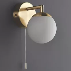 Quay Design Milo LED Bathroom Wall Light Brushed Brass 2.5W 200lm 13 Quay Design Milo LED Bathroom Wall Light Brushed Brass 2.5W 200lm -Indoor Lighting Sales Store 969VH A5