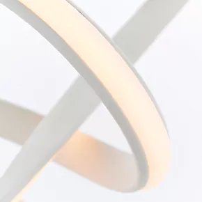 Quay Design Paradigm LED Pendant Light Matt White 31W 2400lm 6 Quay Design Paradigm LED Pendant Light Matt White 31W 2400lm - Image 4